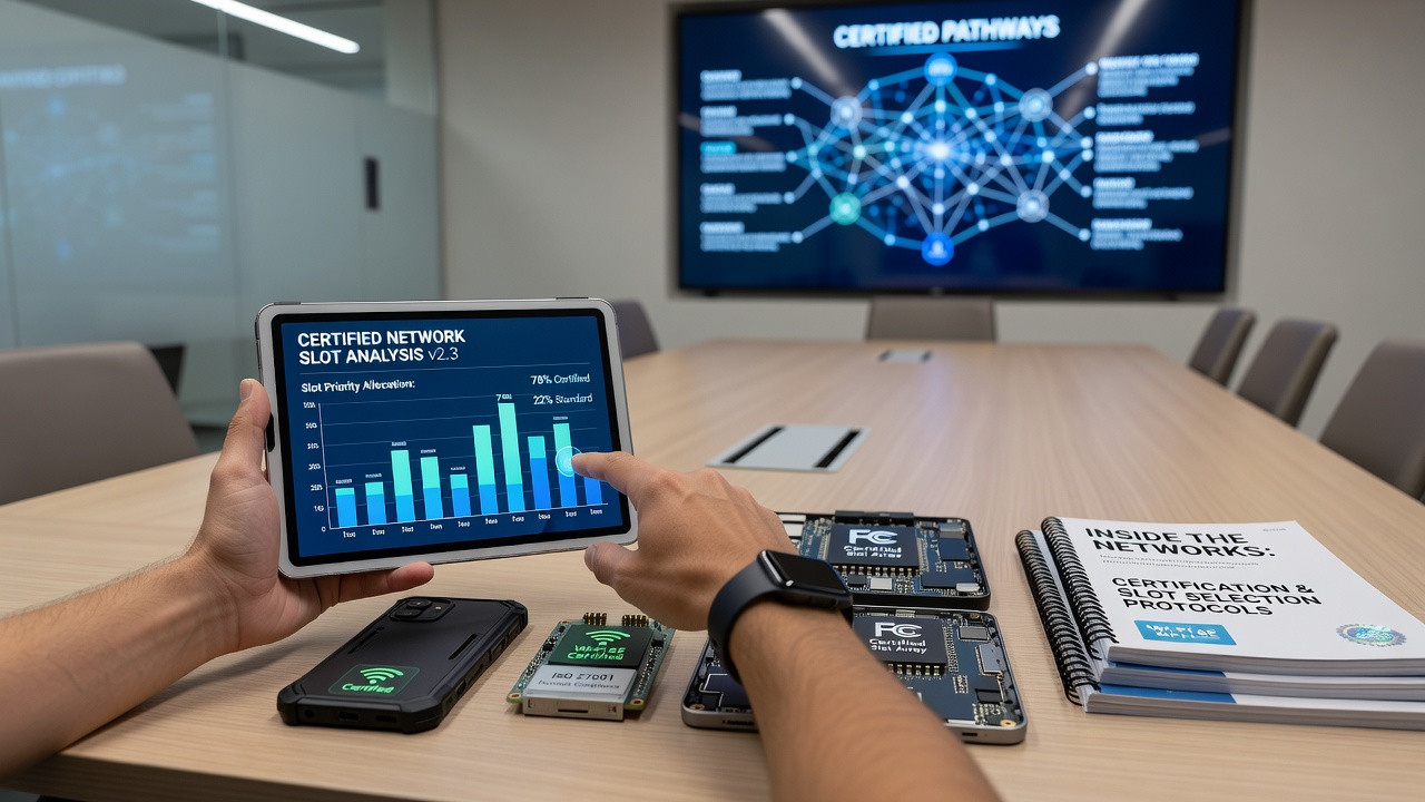 Mobile Geräte mit zertifizierten Slot-Spielen und Netzwerkverbindungen