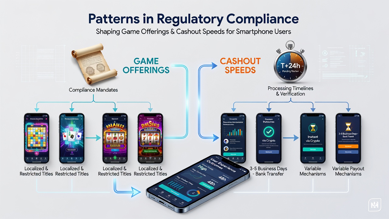 Muster in Compliance-Vorgaben bestimmen Auszahlungsoptionen für Smartphone-Spieler