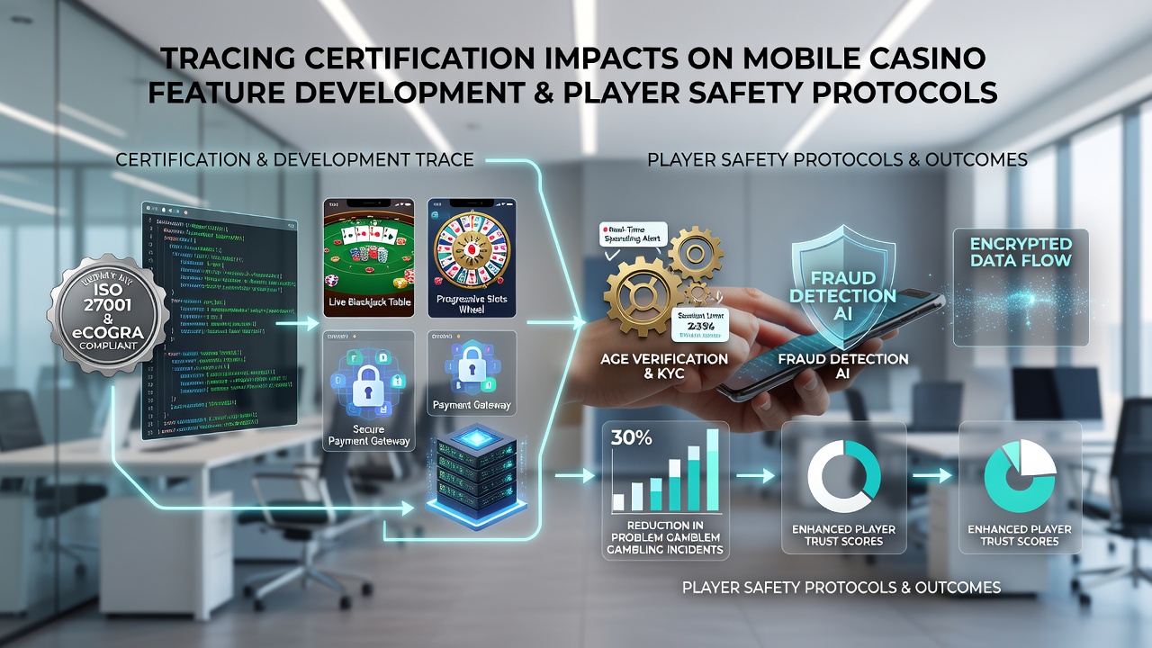 Player safety features in certified mobile casino applications